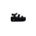 Black platform sandal for women with thick sole and stylish design