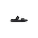 Black Platform Slide Sandal showing stylish open-toe footwear with a thick sole
