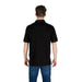 Armani Exchange Men’s Black Cotton Polo Shirt showcasing classic style and comfort