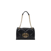 Cream quilted handbag with gold chain straps for stylish wear and elegance