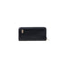 Black Quilted Wallet with Gold Logo, rectangular design, stylish accessory