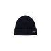Black ribbed knit beanie displayed in the product shot highlighting its cozy design