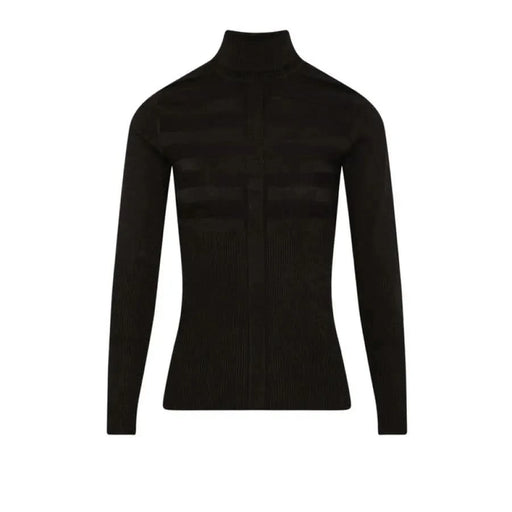 Black ribbed turtleneck sweater from Morgan De Toi for women, ideal for stylish layering