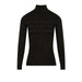 Black ribbed turtleneck sweater from Morgan De Toi for women, ideal for stylish layering