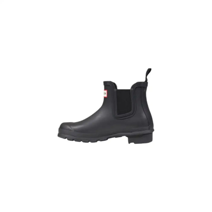 Black Rubber Chelsea Boot displayed for stylish waterproof footwear options