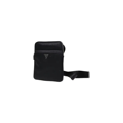 Guess Black Messenger Shoulder Crossbody Bag with adjustable strap displayed
