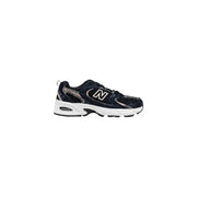 Black and silver New Balance women sneakers U530CRB with suede fabric blend