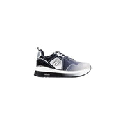 Black and silver gradient Liu Jo slip-on athletic sneaker with rhinestones and thick sole