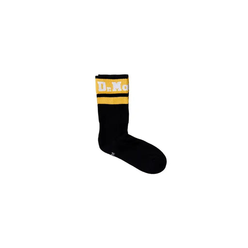 Black sock with yellow and white accents from Dr Martens product line