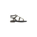 Black studded gladiator sandal displayed in a product image designed for fashionable footwear