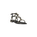 Black studded gladiator sandal displayed in a product image showcasing edgy style