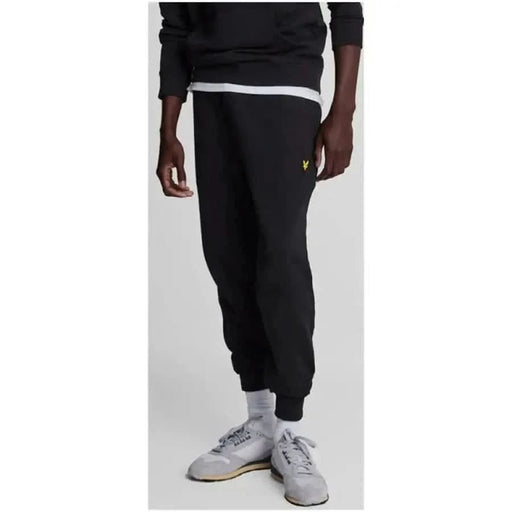 Noir Lyle & Scott Pantalon de survêtement pour homme avec ourlet élastique à la cheville