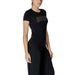 Black T shirt featuring the GUESS logo displayed clearly and prominently