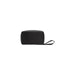 Black textured leather Toiletries Bag with handle by Tommy Hilfiger