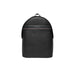 Black Tommy Hilfiger leather backpack displayed in the product image