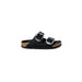 Black Two Strap Sandal with sleek design and comfortable fit