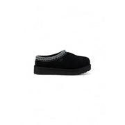 Black UGG Tasman slipper shown in product image of Brown UGG Slipper
