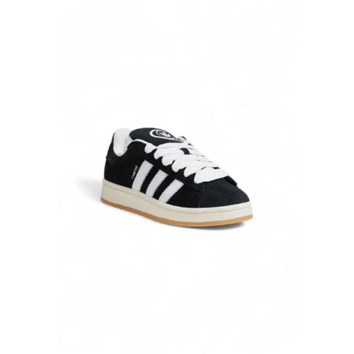 Black and white Adidas Campus sneaker displayed in the product listing