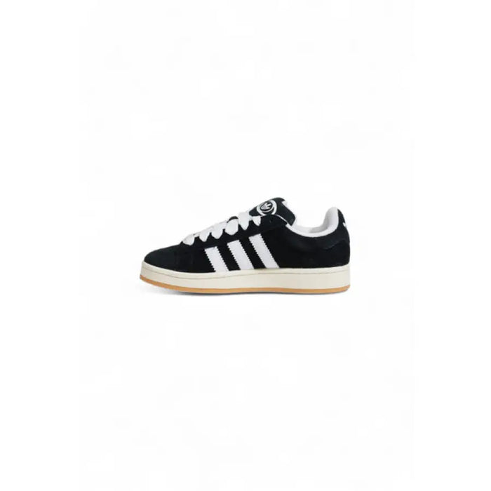 Black and white Adidas Campus sneaker displayed for casual athletic footwear