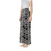 Women’s Black and White Floral Print Palazzo Pants with a stylish patterned design