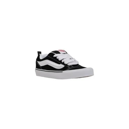 Black and White Vans sneaker displayed for the Vans Black and White Sneaker product listing
