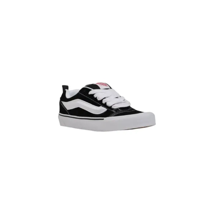 Black and White Vans sneaker displayed for the Vans Black and White Sneaker product listing
