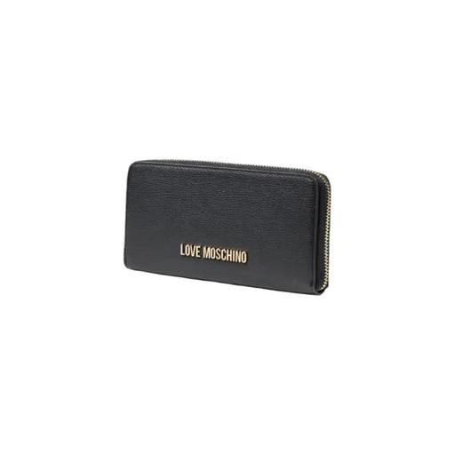 Black zippered wallet showcasing its sleek design and premium craftsmanship