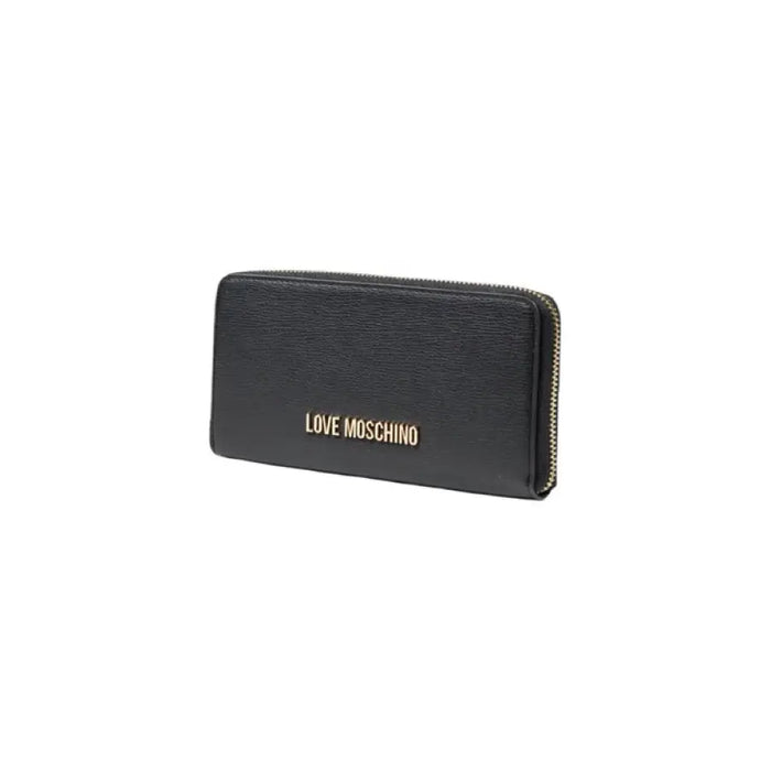 Black zippered wallet showcasing its sleek design and premium craftsmanship