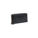 Black zippered wallet elegantly designed for stylish and organized storage of essentials