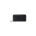 Black zippered wallet with sleek design and secure closure for everyday use