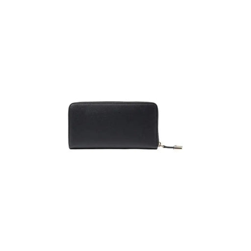 Black zippered wallet showcasing sleek design and practical storage