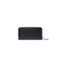Black zippered wallet showcasing sleek design and practical storage