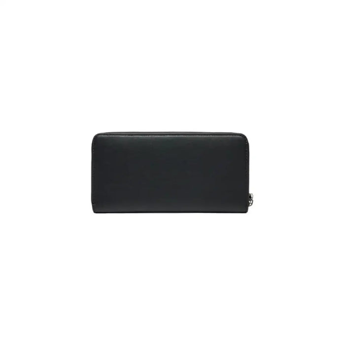 Calvin Klein Black Wallet featuring a sleek black zippered design for secure storage