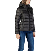 Blauer Doudoune matelassée noire en polyamide pour femme, avec capuche, conçue pour l'hiver
