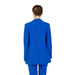 Blue Women’s Blazer with Buttoned Front Pockets in a stylish blue blazer suit