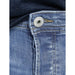 Blue denim jeans with branded button from Jack and Jones Mens Spring Summer collection