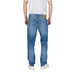 Blue denim jeans for men displayed in a product image highlighting casual style