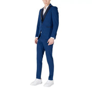 Blue suit with black lapels from Mulish for Men, ideal for Spring Summer collections
