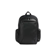 Sac à dos Boss Jace pour homme en cuir noir, avec logo discret et design minimaliste, vue de face