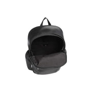 Sac à dos Boss Jace pour homme en nylon noir au design minimaliste et top poignée, vue de face