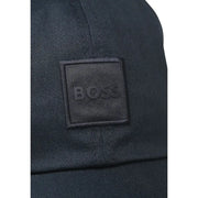 Black hugo boss baseball cap with embroidered logo.
