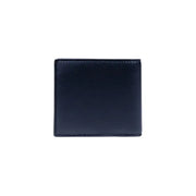 Dark blue leather bifold wallet with interior pockets for Boss Men Blue Fall Winter Wallet