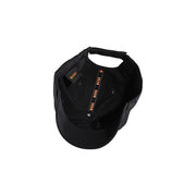 Noir Hugo Casquette de baseball Boss avec logo orange à l'intérieur, 100 % coton, accessoire printemps-été