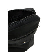 Noir Hugo Sac bandoulière Boss pour homme, extérieur en polyester texturé élégant et double fermeture éclair, L 16 x H 20 cm