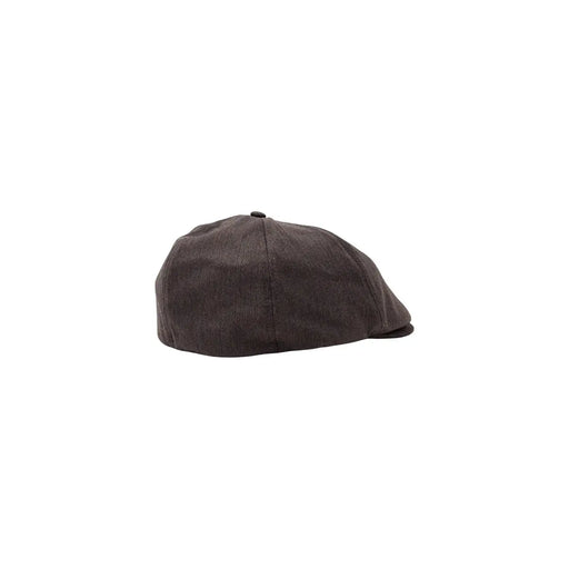 Casquette plate texturée gris foncé à six panneaux et bouton, en viscose mélangée, collection printemps-été de Boss Men