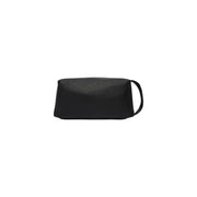 Sac à main homme Boss, trousse de toilette en cuir texturé noir avec poignée courte, en polyuréthane, dimensions 23 x 11 x 10 cm