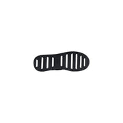 Black rubber sole with vertical slits for grip and ventilation on boss men sneakers grey polyester lace up spring summer