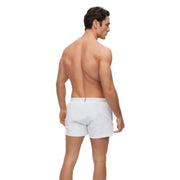 White men’s briefs from boss men swimwear featuring a clean minimalist design with subtle branded waistband