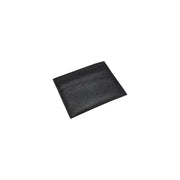 Portefeuille homme Boss en cuir noir texturé, porte-cartes avec surpiqûres discrètes (vue de face)