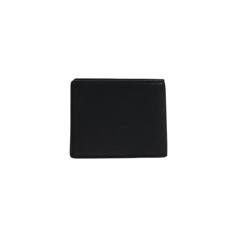 Portefeuille homme Boss en cuir noir, orné de coutures soignées sur les bords, témoignant d'une qualité de fabrication exceptionnelle.